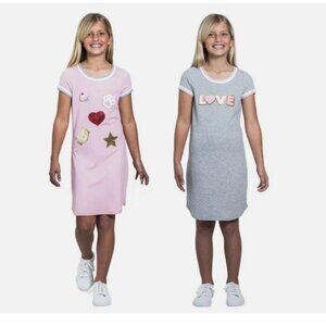Paperdoll Youth 2-pack Dresses Pink & Gray Size S 7/8
